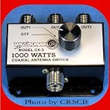 3 Position COAX Antenna SWITCH 1000 W - CB / Ham Radio