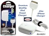 Cellet iPod & iPhone White Premium Travel AC Charger with Blue LED