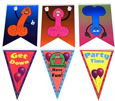 Peckerations Pecker Pennant Party Banner