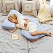 51DjnQsqipL. SL75  Cozy Cuddler Total Body Pregnancy Pillow
