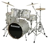 Ludwig LC445GL 5-Piece AccentCS Custom Elite FP Set, Glitter Silver