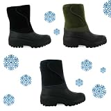 10M Mens Waterproof Sole Wellys Mucker Snow Winter Outdoor Boots Size 6-12 - Mucker - Wellington boots - Waterproof sole - Velcro