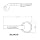 Dixon 300-HRP-BR Brass Cam and Groove Hose Fitting, Standard Handle Assembly for 3" - 5" Coupler Body