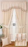 Sorrento Natural 90x54 Lined Readymade Curtains