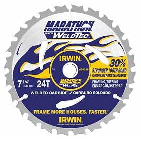 IRWIN INDUSTRIAL 24035 FRAMING RIPPING SAW BLADE WITH WELDTEC by Irwin