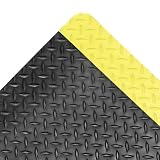 NoTrax 479S0035YB 479-Cushion Trax 3′ x 5′ Black And Yellow Anti-Fatigue Mat With Red Stop