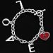 Touch by Alyssa Milano Los Angeles Angels of Anaheim Ladies Love Chain Charm Bracelet