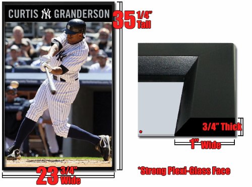 Framed New York Yankees Poster Curtis Granderson Fr4908