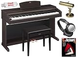 Yamaha Arius YDP181 YDP-181 Digital Piano Keyboard Bundle with Bench - Headphones - Lamp - Flash Drive and Fasttrack Book CD