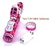 Cnlinkco G-spot Stimulation Masturbate Thrusting Dildo Massager Vibrator Sex Toy(pink)