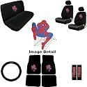 Spider Man Marvel Comics Auto Accessories Interior Combo Kit Gift Set - 15PC