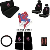 51Dk99VWCHL. SL160  Spider Man Marvel Comics Auto Accessories Interior Combo Kit Gift Set   15PC