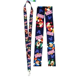 Disney Mickey Mouse Navy Lanyard - Mickey Lanyard - Mickey Necklace (1pc)