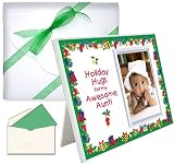 Holiday Hugs for My Awesome Aunt Christmas Picture Frame Gift Package