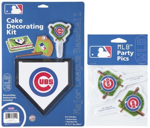 MLB Chicago Cubs Lay-on Cake/Cupcake Decorations