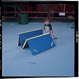 Sportime Yeller Mats 13/8 Cross-Link/Closed-Cell Polyethylene Yellow/Red 4' X 6' exercise mat