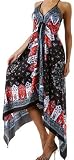 Silk Feel Handkerchief Hem Criss Cross Back Adjustable Maxi / Long Dress ( 5 Colours )