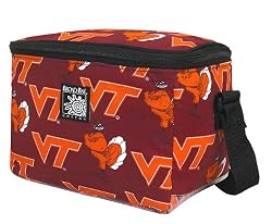 Virginia Tech Lunch Box Cooler Insulated Hokies Bag- NO Lead Lead-Free Lunchbox