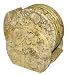 Genuine FOSSIL MARBLE COASTER SET 6 PCS felted bottom Standing Style