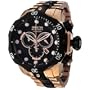 Invicta Men's 5728 Reserve Collection Black Ion-Plated and Rose Gold-Tone Chronograph Watch