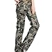 Aubig Cotton Womens Casual Outdoor Military Army Woodland Camouflage Cargo Pants