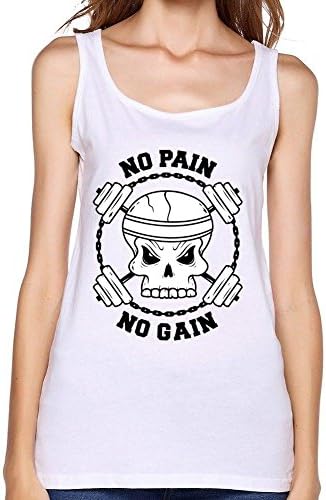 Wanenkser Skull And Rods No Pain No Gain Tank Top For Women