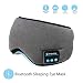 Wireless Sleep Mask,SKEYEOL Sleep Headphones,Adjustable&Washable Music Travel Sleeping Headset with Built-in Speakers Microphone Hands-Free for Air Travel,Siesta and Sleeping Grey