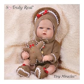 Tiny Miracles Ginger Ringle In The Holiday Babies: Realistic Lifelike Vinyl Baby Doll