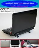 mCover® BLACK Hard Shell Case for Acer Aspire One 8.9 Netbook - Compatible with 3/6/9-cell battery