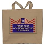 PROUD CHILD OF A MEMBER OF THE US AIR FORCE Totebag (Cotton Tote / Bag)