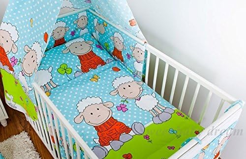 3 pieces ensemble de literie pour bébés 120x90 cm. 100% coton