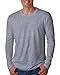 N3601 Next Level Men's Premium Fitted Long-Sleeve Crew (Heather Gray (90/10)) (M)