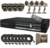 USA Security Store -- CCTV 8 High Resolution CCD Day/Night Vision Color Bullet and Dome Cameras using Sony CCD Image Sensor, one 8 Channels Video audio Security Surveillance DVR Digital Video Recorder System Built-in 500GB HDD, Included 8x65FT video cables and Power Supplies KIT. Supports Network Remote Viewing Over Internet, Windows IE, Windows Mobile, and Apple Mac FireFox