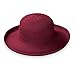 Wallaroo Hat Company Womenâ€™s Victoria Sun Hat â€“ Ultra Lightweight, Packable, Broad Brim, Modern Style, Designed in Australia, Cranberry