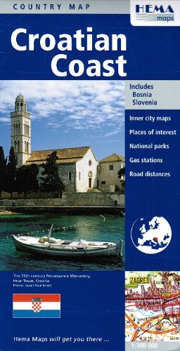 Croatian Coast Map by Hema