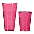 Plastic Tumbler Set of 12 - Red