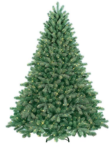 7' Just Cut Scotch Pine Pre-Lit Artificial Christmas Tree - Clear LED Lights