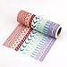 BEST Washi Masking Tape (Set of 10) Japanese Paper Tape Collection - An Assortment of Decorative Tape Mix of Red, Blue, Purple, Colorful Geometric Patterns for Adhesive Scrapbooking Get Creative Now!
