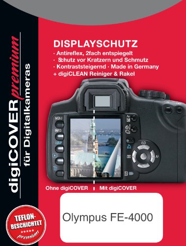 Digicover Premium Schutzfolie f&uuml;r Olympus FE-4000 Preisvergleich