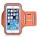 Universal Sports Armband, MoKo Water Resistant Running Case Workout Arm Band Cover for iPhone 8, iPhone 7, 6S, 6, 5S, 5, SE, Galaxy S7, S6, S6 Edge, J5, Moto Pixel Huawei Sony LG, Orange