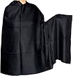 Black Wool Shawl Evening Wrap 84 x 42 inches