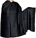 Black Wool Shawl Evening Wrap 84 x 42 inches