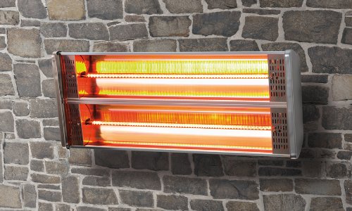 Terrassenstrahler Heizstrahler Wärmelampe 2400w Doppel Infrarot Halogen Heizgerät Edelstahl GS-geprüft mit verstellbarer Wandhalterung +Fernbedienung, Strahler mit Lampe / Beleuchtung in schwarz, Terrassenheizer für Garten Terrasse Balkon Gastronomie, elektro Heizer ohne Gas - wandhängend Terrassenstrahler Heizstrahler Wärmelampe 2400w Doppel Infrarot Halogen Heizgerät Edelstahl GS-geprüft mit verstellbarer Wandhalterung +Fernbedienung, Strahler mit Lampe / Beleuchtung in schwarz, Terrassenheizer für Garten Terrasse Balkon Gastronomie, elektro Heizer ohne Gas - wandhängend
