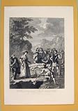 Funeral Chryslom Marcella Hogarth Antique Print C1835