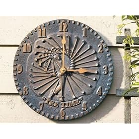 Whitehall Moss Green Golfer Clock - 01939 by Whitehall Thermometers
