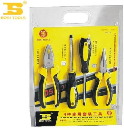 BOSI Blister Pack of Quality Convenient Tools 5pcs Home Owner's Tool Set