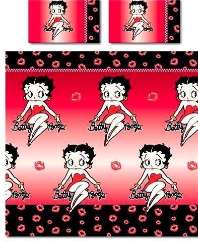 Betty Boop Double Duvet Cover And Pillowcase Set - 'Sit'