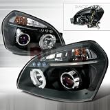 05-09 HYUNDAI TUCSON CHROME CLEAR BLACK PROJECTOR HEAD LIGHTS by Spec-D Tuning