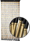 Beaded Curtains - Two Tone Wooden Door Beads #6412