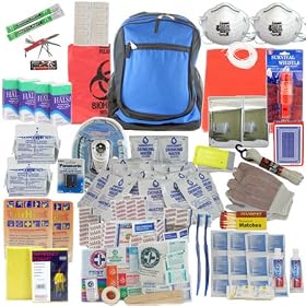 Deluxe 2-Person by SurvivalKitsOnline Perfect Survival Kit for Emergency Disaster Preparedness for Earthquake, Hurricane, Fire, Evacuations,... by SurvivalKitsOnline